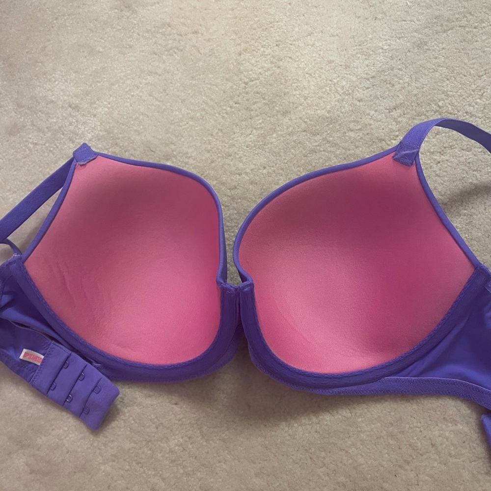 PINK BY VICTORIA’S SECRET PURPLE BRA 36C